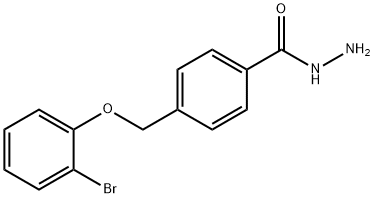 4-[(2-bromophenoxy)methyl]benzohydrazide 化学構造式