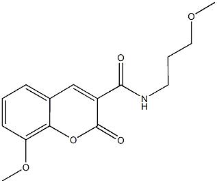 8-methoxy-N-(3-methoxypropyl)-2-oxo-2H-chromene-3-carboxamide Structure