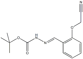 tert-butyl 2-[2-(cyanomethoxy)benzylidene]hydrazinecarboxylate Structure