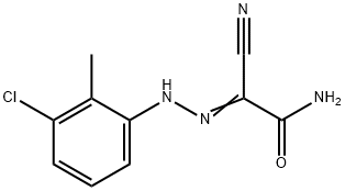 2-[(3-chloro-2-methylphenyl)hydrazono]-2-cyanoacetamide Structure