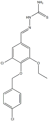366812-12-6 3-chloro-4-[(4-chlorobenzyl)oxy]-5-ethoxybenzaldehyde thiosemicarbazone