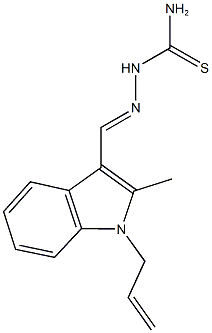 1-allyl-2-methyl-1H-indole-3-carbaldehyde thiosemicarbazone Structure