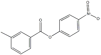 3-メチル安息香酸4-ニトロフェニル 化学構造式