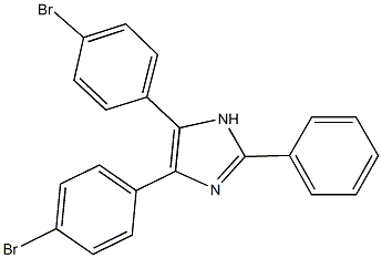 4,5-bis(4-bromophenyl)-2-phenyl-1H-imidazole Structure