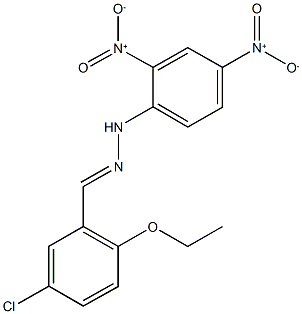 5-chloro-2-ethoxybenzaldehyde {2,4-bisnitrophenyl}hydrazone,367469-47-4,结构式