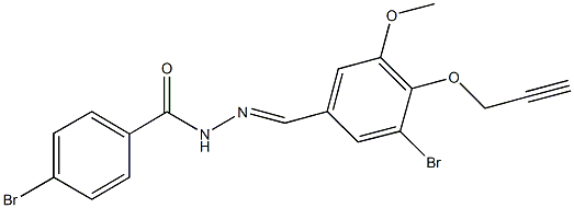 367476-09-3 4-bromo-N'-[3-bromo-5-methoxy-4-(2-propynyloxy)benzylidene]benzohydrazide