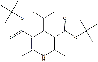 di(tert-butyl) 4-isopropyl-2,6-dimethyl-1,4-dihydropyridine-3,5-dicarboxylate,367500-59-2,结构式