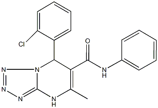 7-(2-chlorophenyl)-5-methyl-N-phenyl-4,7-dihydrotetraazolo[1,5-a]pyrimidine-6-carboxamide,367907-41-3,结构式