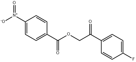 2-(4-fluorophenyl)-2-oxoethyl 4-nitrobenzoate,369-45-9,结构式