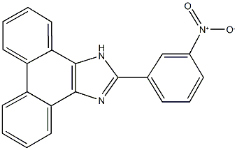 2-(3-ニトロフェニル)-1H-フェナントロ[9,10-d]イミダゾール 化学構造式