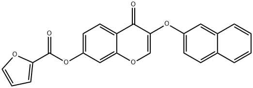 3-(2-naphthyloxy)-4-oxo-4H-chromen-7-yl 2-furoate Structure