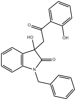 1-benzyl-3-hydroxy-3-[2-(2-hydroxyphenyl)-2-oxoethyl]-1,3-dihydro-2H-indol-2-one,369394-52-5,结构式