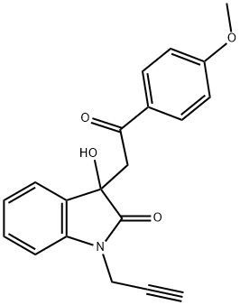 369398-10-7 3-hydroxy-3-[2-(4-methoxyphenyl)-2-oxoethyl]-1-(2-propynyl)-1,3-dihydro-2H-indol-2-one