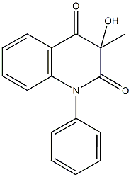 3-hydroxy-3-methyl-1-phenyl-2,4(1H,3H)-quinolinedione 结构式