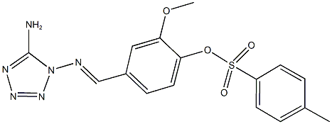 4-{[(5-amino-1H-tetraazol-1-yl)imino]methyl}-2-methoxyphenyl 4-methylbenzenesulfonate|