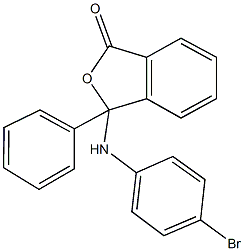 3-(4-bromoanilino)-3-phenyl-2-benzofuran-1(3H)-one 化学構造式