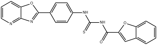 370576-72-0 N-(1-benzofuran-2-ylcarbonyl)-N'-(4-[1,3]oxazolo[4,5-b]pyridin-2-ylphenyl)thiourea