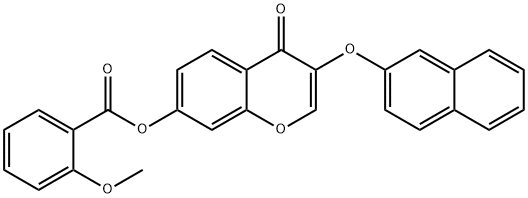 3-(2-naphthyloxy)-4-oxo-4H-chromen-7-yl 2-methoxybenzoate Structure