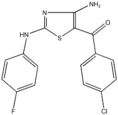 [4-amino-2-(4-fluoroanilino)-1,3-thiazol-5-yl](4-chlorophenyl)methanone|