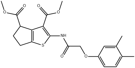 dimethyl 2-{[(3,4-dimethylphenoxy)acetyl]amino}-5,6-dihydro-4H-cyclopenta[b]thiophene-3,4-dicarboxylate|