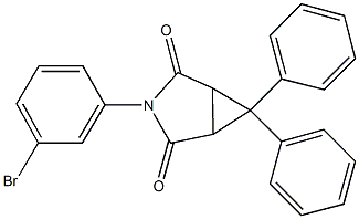 3-(3-bromophenyl)-6,6-diphenyl-3-azabicyclo[3.1.0]hexane-2,4-dione Struktur