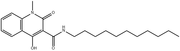 4-hydroxy-1-methyl-2-oxo-N-undecyl-1,2-dihydro-3-quinolinecarboxamide Structure