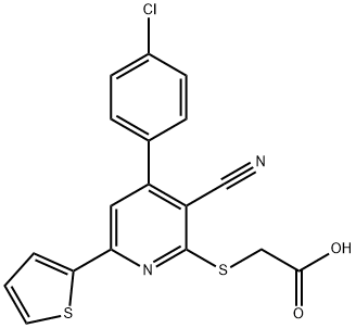 371117-35-0 {[4-(4-chlorophenyl)-3-cyano-6-thien-2-ylpyridin-2-yl]sulfanyl}acetic acid