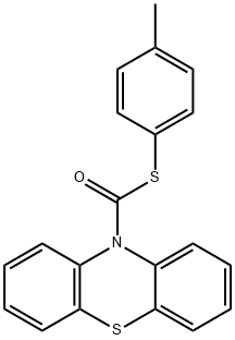 S-(4-methylphenyl) 10H-phenothiazine-10-carbothioate Structure