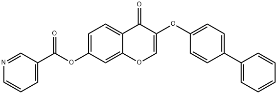 371130-29-9 3-([1,1'-biphenyl]-4-yloxy)-4-oxo-4H-chromen-7-yl nicotinate