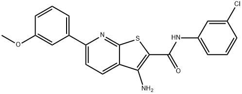 3-amino-N-(3-chlorophenyl)-6-(3-methoxyphenyl)thieno[2,3-b]pyridine-2-carboxamide|