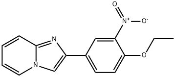 2-{4-ethoxy-3-nitrophenyl}imidazo[1,2-a]pyridine 化学構造式