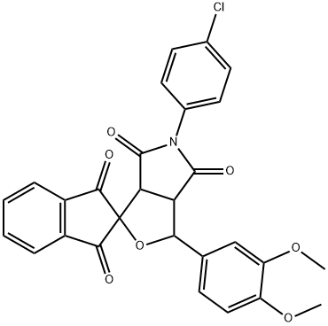 5-(4-chlorophenyl)-1-(3,4-dimethoxyphenyl)-3a,6a-dihydrosprio[1H-furo[3,4-c]pyrrole-3,2