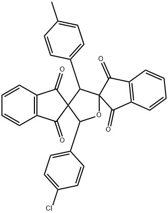 371203-47-3 2'-(4-chlorophenyl)-4'-(4-methylphenyl)-1,1'',3,3''(2H,2''H)-tetraoxo-dispiro[1H-indene-2,3'-tetrahydrofuran-5',2''-(1''H)-indene]