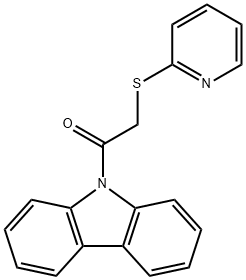 2-(9H-carbazol-9-yl)-2-oxoethyl 2-pyridinyl sulfide Structure