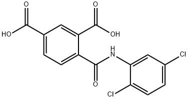 4-[(2,5-dichloroanilino)carbonyl]isophthalic acid Structure