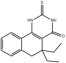 5,5-diethyl-2-thioxo-2,3,5,6-tetrahydrobenzo[h]quinazolin-4(1H)-one,371215-98-4,结构式