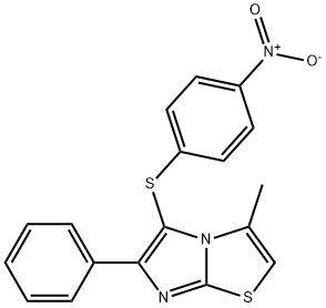 5-({4-nitrophenyl}sulfanyl)-3-methyl-6-phenylimidazo[2,1-b][1,3]thiazole Structure