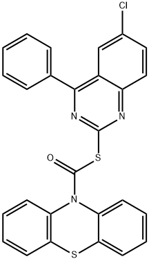 371234-75-2 S-(6-chloro-4-phenyl-2-quinazolinyl) 10H-phenothiazine-10-carbothioate