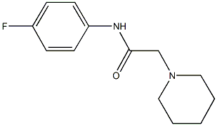 N-(4-fluorophenyl)-2-(1-piperidinyl)acetamide,37163-41-0,结构式