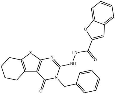 N'-(3-benzyl-4-oxo-3,4,5,6,7,8-hexahydro[1]benzothieno[2,3-d]pyrimidin-2-yl)-1-benzofuran-2-carbohydrazide|