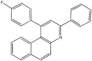 1-(4-fluorophenyl)-3-phenylbenzo[f]quinoline Structure