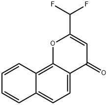 2-(difluoromethyl)-4H-benzo[h]chromen-4-one Structure