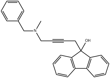 9-{4-[benzyl(methyl)amino]-2-butynyl}-9H-fluoren-9-ol Structure