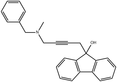 9-{4-[benzyl(methyl)amino]-2-butynyl}-9H-fluoren-9-ol,371951-57-4,结构式