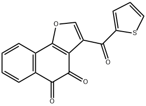 3-(2-thienylcarbonyl)naphtho[1,2-b]furan-4,5-dione 结构式