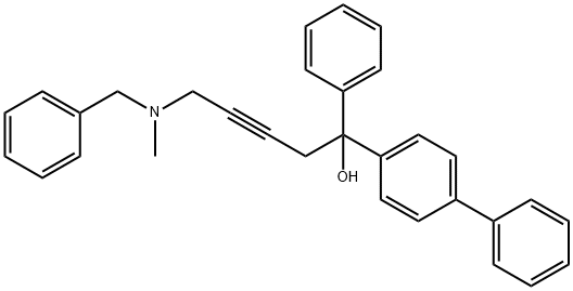 5-[benzyl(methyl)amino]-1-[1,1'-biphenyl]-4-yl-1-phenyl-3-pentyn-1-ol|