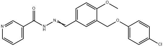 N'-{3-[(4-chlorophenoxy)methyl]-4-methoxybenzylidene}nicotinohydrazide,372173-50-7,结构式