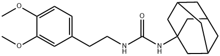 N-(1-adamantyl)-N'-[2-(3,4-dimethoxyphenyl)ethyl]urea 结构式