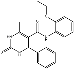 372971-31-8 N-(2-ethoxyphenyl)-6-methyl-4-phenyl-2-thioxo-1,2,3,4-tetrahydropyrimidine-5-carboxamide