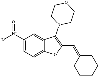 4-{2-(cyclohexylidenemethyl)-5-nitro-1-benzofuran-3-yl}morpholine|
